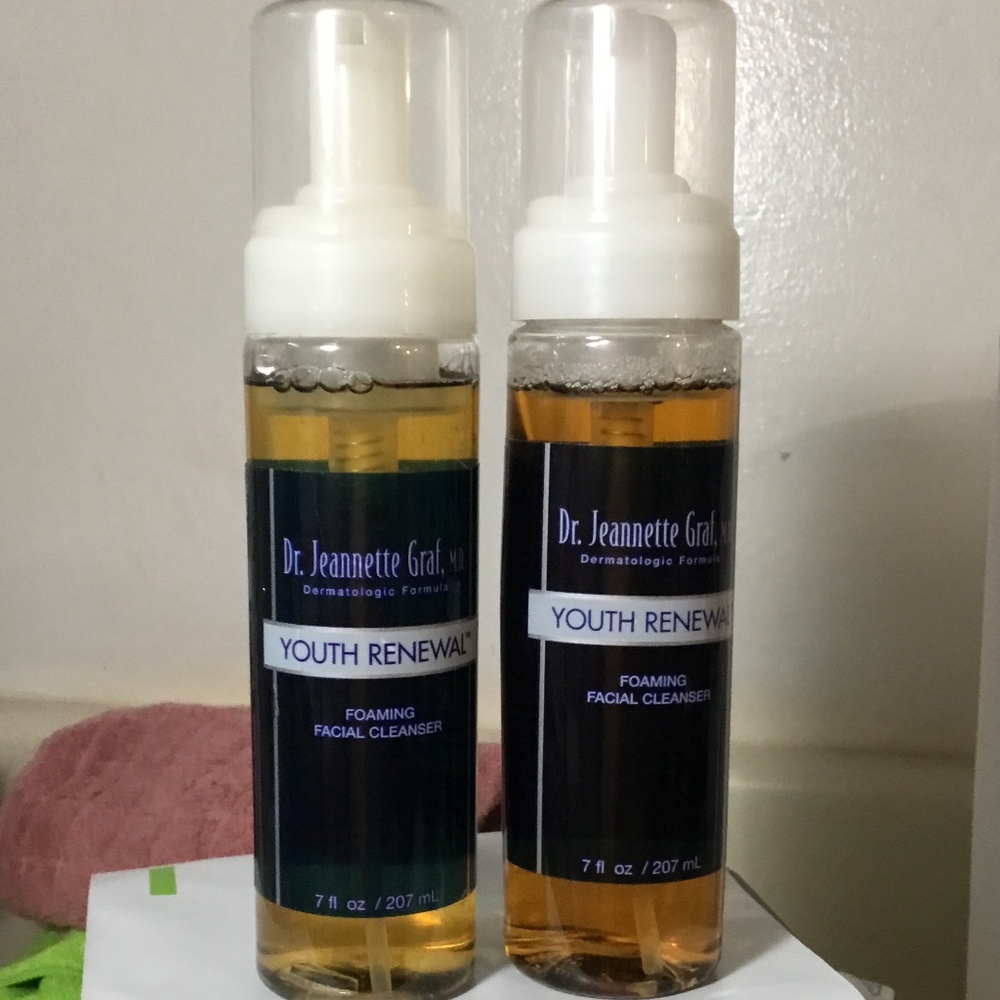 2 Dr. Jeanette Graf, M.D. Youth Renewal Foaming Facial Cleanser 7 oz each